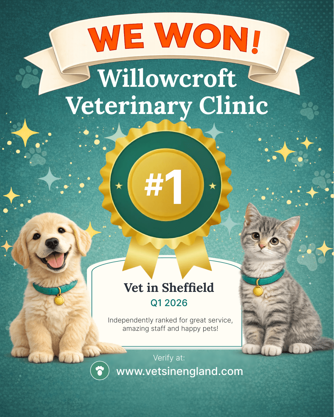 Award Poster - We Won